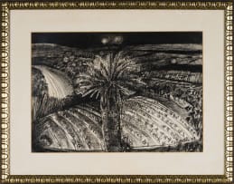 Michael Hallier; Moonlit Cycad in a Landscape