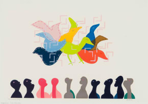 Walter Battiss; Birds in a Cage