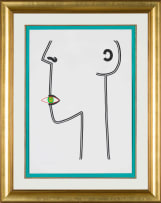 Walter Battiss; Starved Guy Eating an Eye