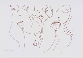 Walter Battiss; Three Female Nudes