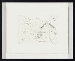 Walter Battiss; Two Flowers, 6 July 1973