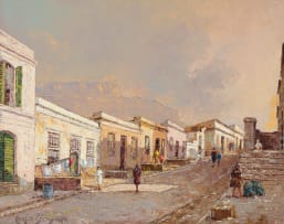 Carlo Sdoya; Street Scene in Cape Town
