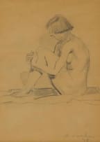 Maggie Laubser; Seated Figure