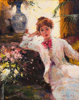 Mari Vermeulen-Breedt; Seated Woman