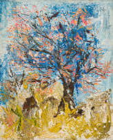 Fred Schimmel; Tree with Orange Foliage