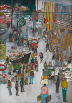 Vusi Khumalo; Busy Street Scene