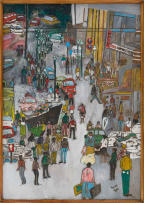 Vusi Khumalo; Busy Street Scene