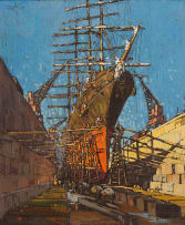 Clément Sénèque; Schooner in Durban Graving Dock