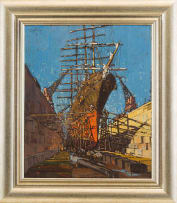 Clément Sénèque; Schooner in Durban Graving Dock