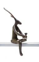 Guy du Toit; Seated Hare with Wine Glass