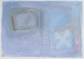 Renee le Roux; Blue Abstract Composition