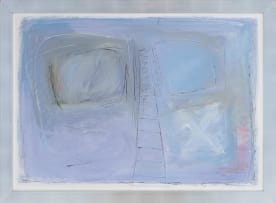 Renee le Roux; Blue Abstract Composition