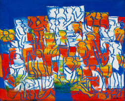 Walter Battiss; Figures in Yellow and Red