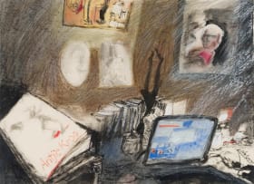 Linde Waber; Interior with Desk