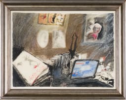 Linde Waber; Interior with Desk