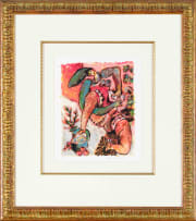 Theo Tobiasse; Untitled (Figure with Bird)