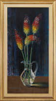 Vladimir Tretchikoff; Red Hot Pokers in a Glass Jug