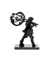 William Kentridge; Untitled (Man with Globe)