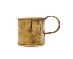 A Cape brass mug, F.J. Staal, Robertson, 20th century