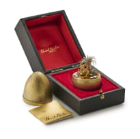 A Stuart Devlin silver-gilt and enamell novelty surprise egg, London, 1982, Limited Edition 17/100
