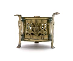 A brass konfoor, 18th century