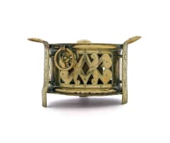A brass konfoor, 19th century