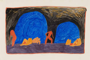 Walter Battiss; The Early Men and Women (Cave)