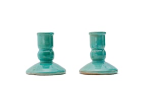 Linn Ware/Ceramic Studio; Candlesticks, two