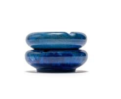 Linn Ware/Ceramic Studio; Blue ashtrays, two