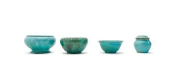 Linn Ware/Ceramic Studio; Three bowls and a lidded vessel, four