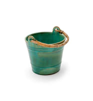 Linn Ware/Ceramic Studio; Bucket with cane handle