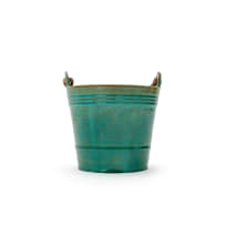 Linn Ware/Ceramic Studio; Bucket with cane handle