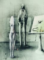 Paul Wunderlich; Atelier-Szene (Studio Scene)