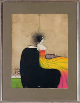 Paul Wunderlich; Seated Woman with Cat