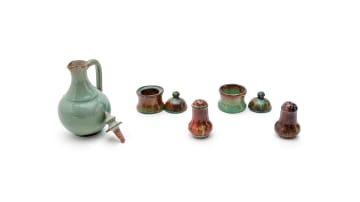 Linn Ware/Ceramic Studio; Condiment vessels, five