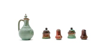 Linn Ware/Ceramic Studio; Condiment vessels, five