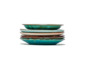 Linn Ware/Ceramic Studio; Side plates, six