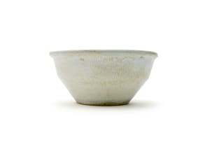 Linn Ware/Ceramic Studio; Cream bowl with flower frog