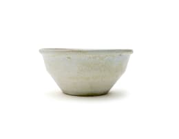 Linn Ware/Ceramic Studio; Cream bowl with flower frog
