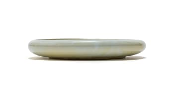 Linn Ware/Ceramic Studio; Shallow cream bowl with rounded rim