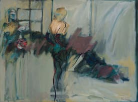 Pam Guhrs-Carr; Abstract Composition with Artist and Model