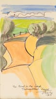 Peter Clarke; The Bend in the Road, Teslaarsdal, Cape, Greeting Card