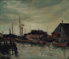 Piet van Heerden; Harbour Scene