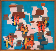 Walter Battiss; Spirit of Africa, diptych