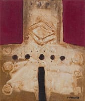 Trevor Coleman; Untitled (Abstract in Red and Brown)