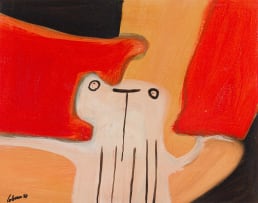 Trevor Coleman; Organic Abstract in Red