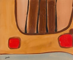 Trevor Coleman; Abstract in Red and Brown