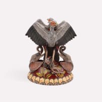 Qiniso Mungwe & Misiwe Hadebe Ntshalinsthali; Secretary Bird Vase