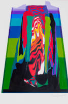 George Boys; Abstract in Red, Green and Purple