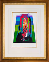 George Boys; Abstract in Red, Green and Purple